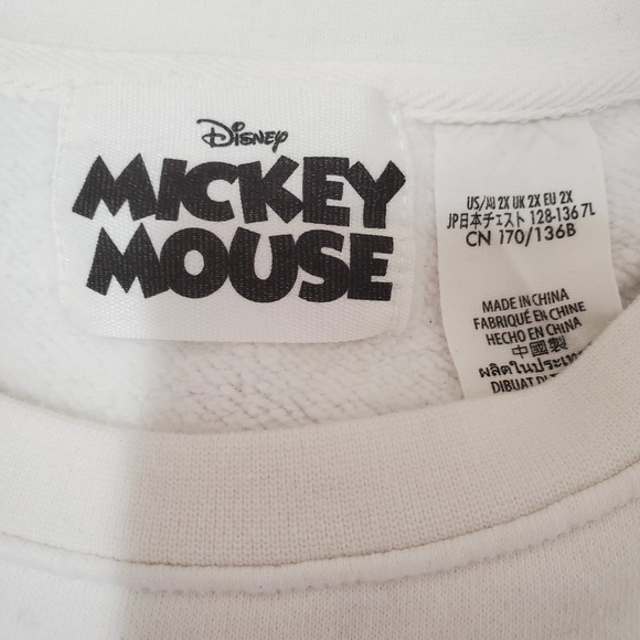 Disney Mickey Mouse Genuine Mousewear Pullover Sweatshirt Organic Cotton XXL - Picture 13 of 13